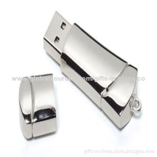 Metal USB Flash Drive with 128MB to 32GB Capacity, User-defined Color, Logos Design, USB2.0/3.0